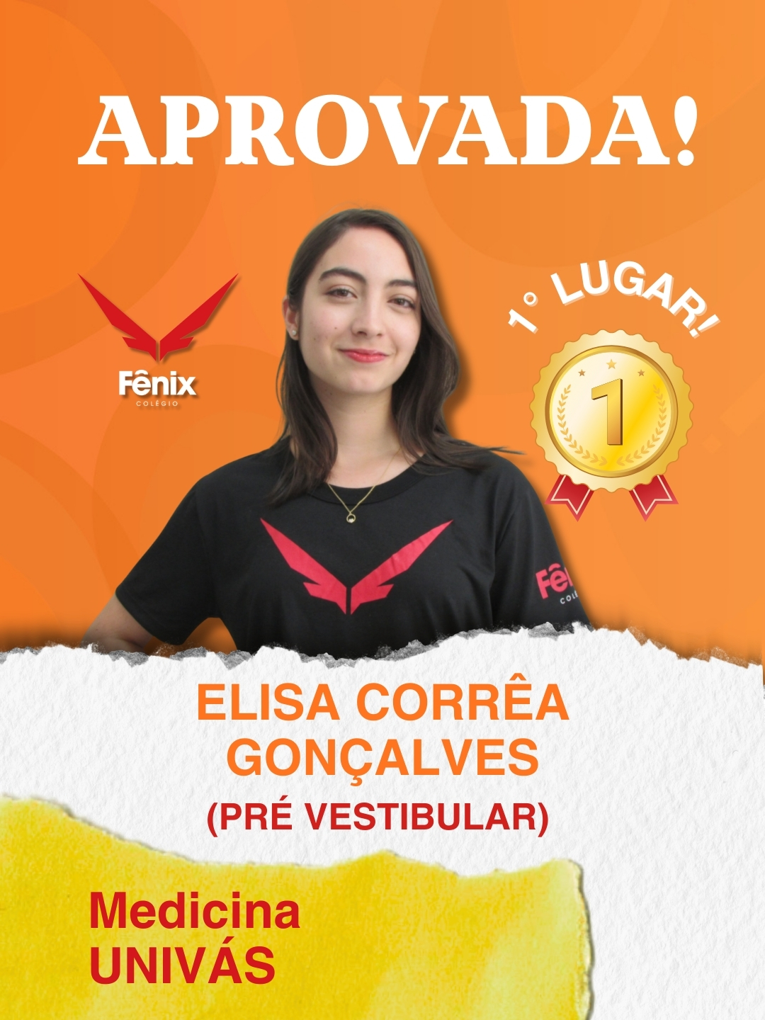 Eduarda Silva Alves [3º Ensino Médio] - Medicina - Universidade Federal de São João Del Rei UFSJ - Colêgio Fênix Pouso Alegre