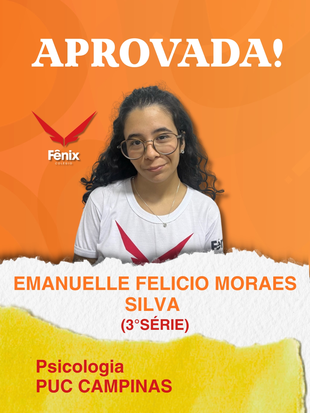 Eduarda Silva Alves [3º Ensino Médio] - Medicina - Universidade Federal de São João Del Rei UFSJ - Colêgio Fênix Pouso Alegre