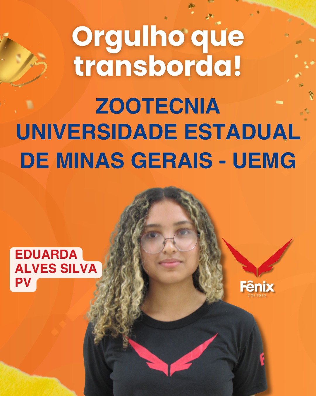 Eduarda Alves Silva [PRÉ-VESTIBULAR] - Zootecnia - Universidade Estadual de Minas Gerais UEMG - Colêgio Fênix Pouso Alegre